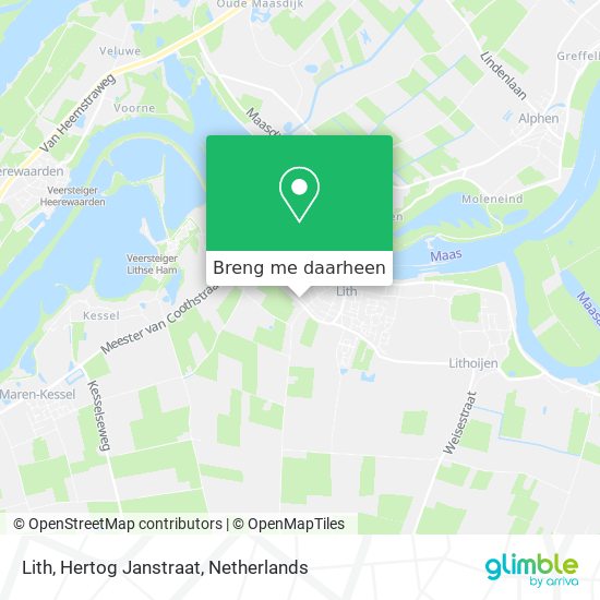 Lith, Hertog Janstraat kaart
