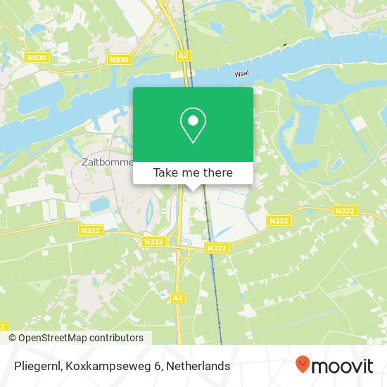 Pliegernl, Koxkampseweg 6 kaart