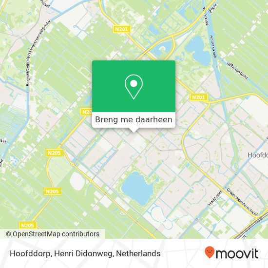Hoofddorp, Henri Didonweg kaart