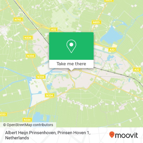 Albert Heijn Prinsenhoven, Prinsen Hoven 1 kaart