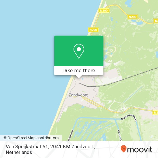 Van Speijkstraat 51, 2041 KM Zandvoort kaart