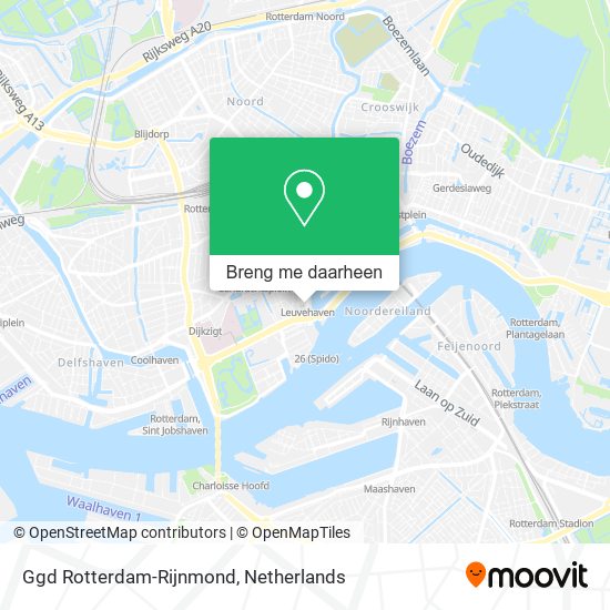 Ggd Rotterdam-Rijnmond kaart