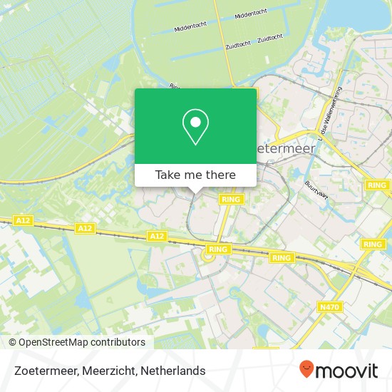 Zoetermeer, Meerzicht kaart