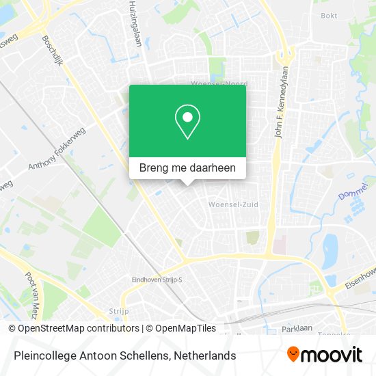 Pleincollege Antoon Schellens kaart
