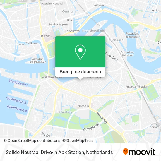 Solide Neutraal Drive-in Apk Station kaart