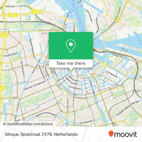 Mnque, Spuistraat 297B kaart