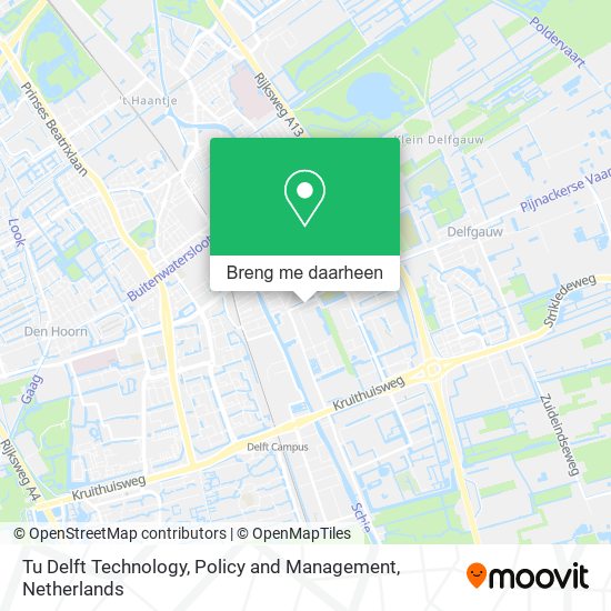 Tu Delft Technology, Policy and Management kaart