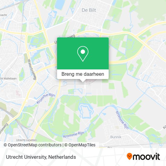 Utrecht University kaart