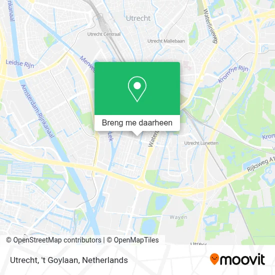 Utrecht, 't Goylaan kaart