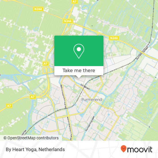 By Heart Yoga, Wagenweg 12G kaart