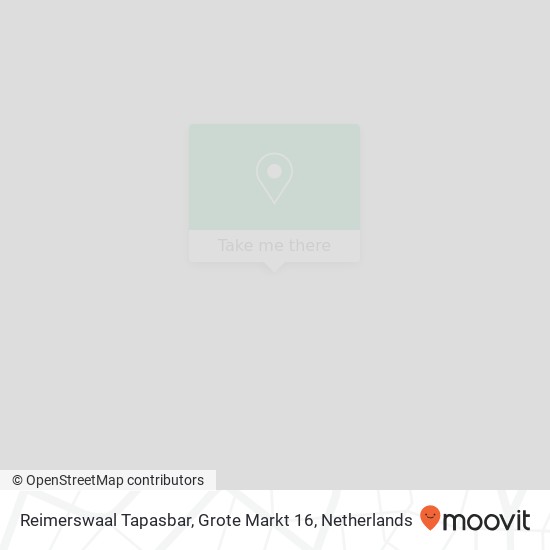 Reimerswaal Tapasbar, Grote Markt 16 kaart