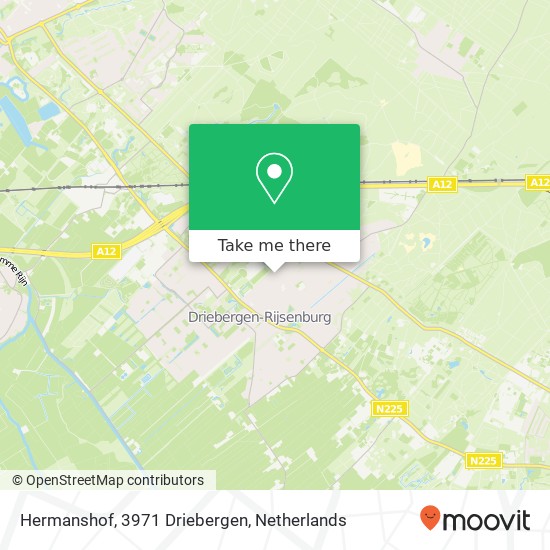 Hermanshof, 3971 Driebergen kaart