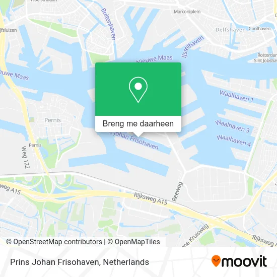 Prins Johan Frisohaven kaart
