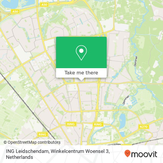 ING Leidschendam, Winkelcentrum Woensel 3 kaart