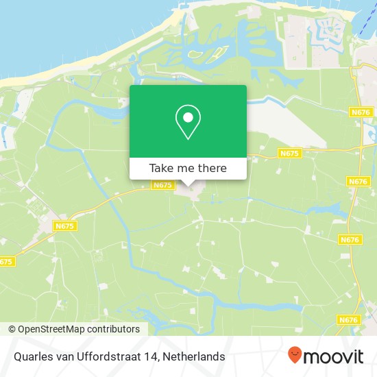 Quarles van Uffordstraat 14, 4503 AP Groede kaart