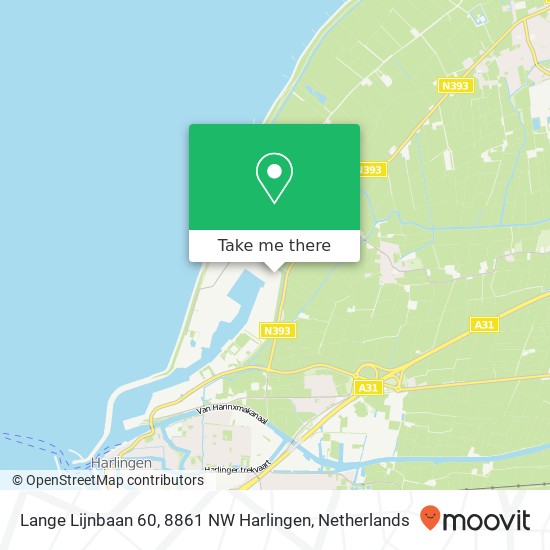 Lange Lijnbaan 60, 8861 NW Harlingen kaart