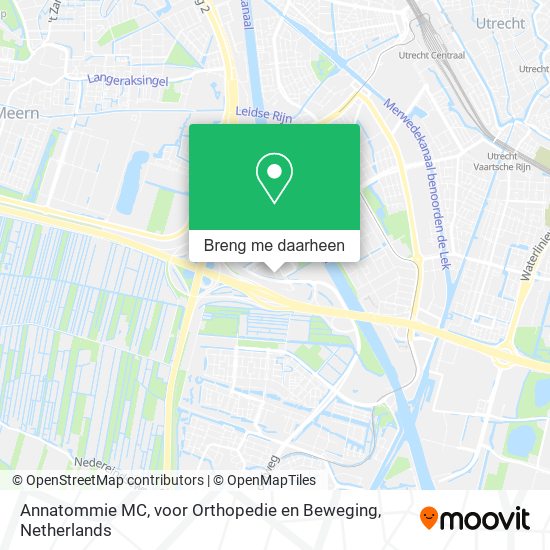 Annatommie MC, voor Orthopedie en Beweging kaart