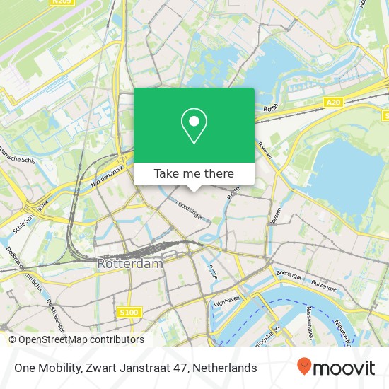 One Mobility, Zwart Janstraat 47 kaart