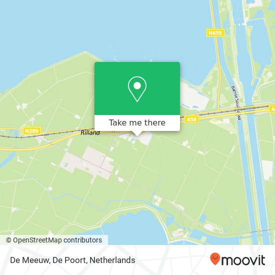 De Meeuw, De Poort kaart