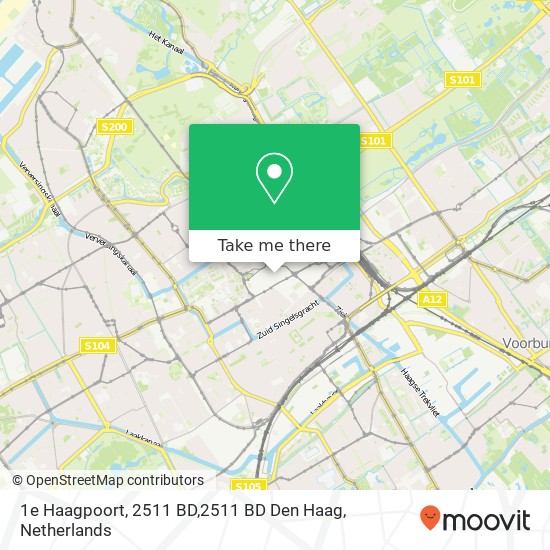 1e Haagpoort, 2511 BD,2511 BD Den Haag kaart