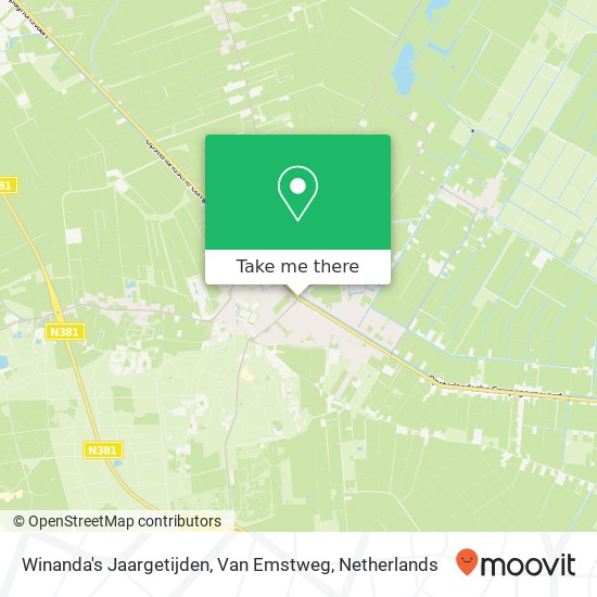 Winanda's Jaargetijden, Van Emstweg kaart