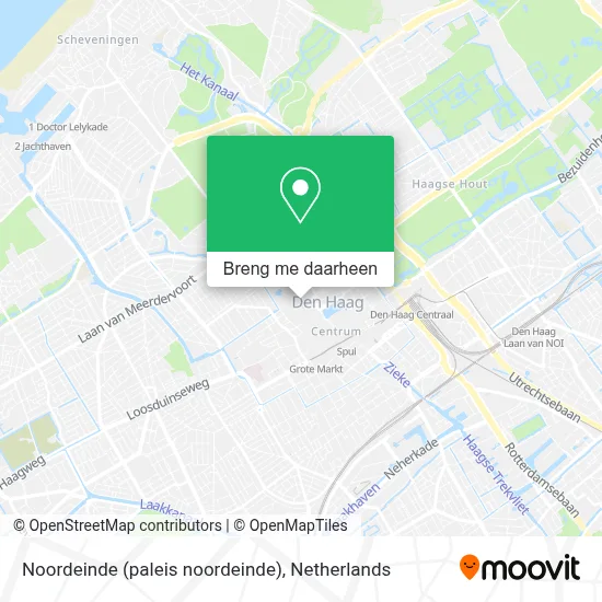 Noordeinde (paleis noordeinde) kaart