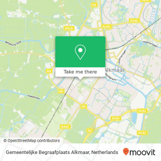 Gemeentelijke Begraafplaats Alkmaar kaart