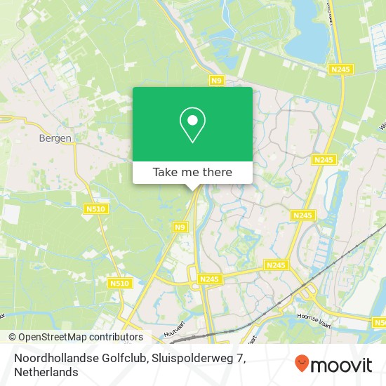 Noordhollandse Golfclub, Sluispolderweg 7 kaart