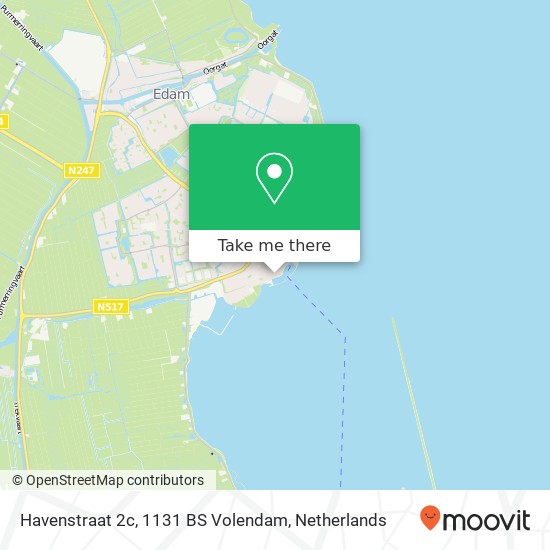 Havenstraat 2c, 1131 BS Volendam kaart