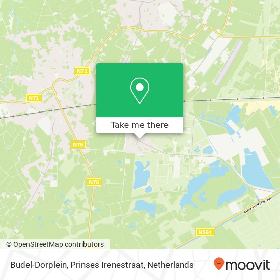 Budel-Dorplein, Prinses Irenestraat kaart