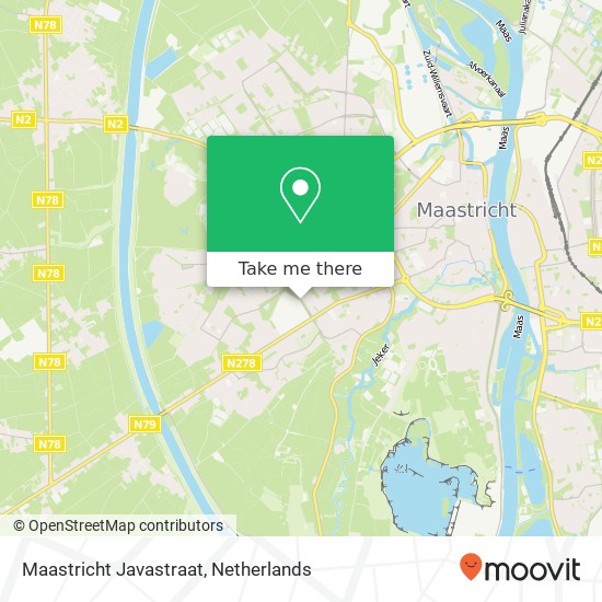 Maastricht Javastraat kaart