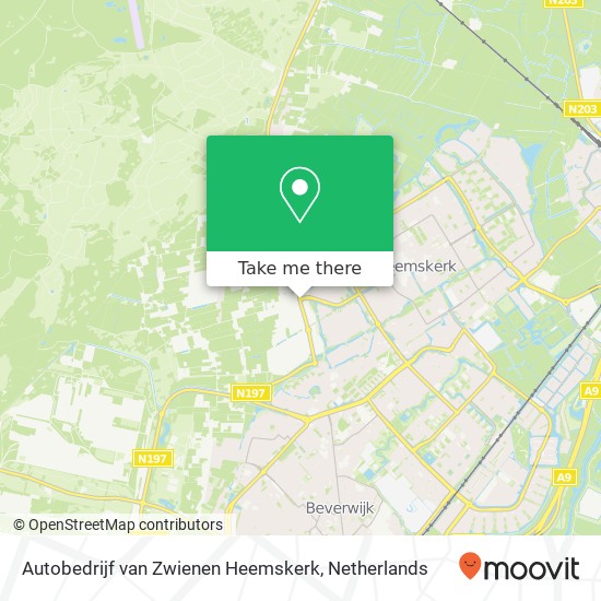 Autobedrijf van Zwienen Heemskerk, Rijksstraatweg 54 kaart