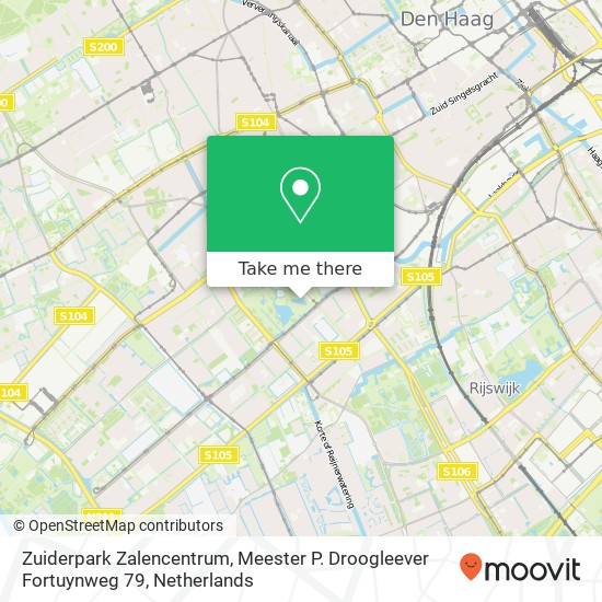 Zuiderpark Zalencentrum, Meester P. Droogleever Fortuynweg 79 kaart