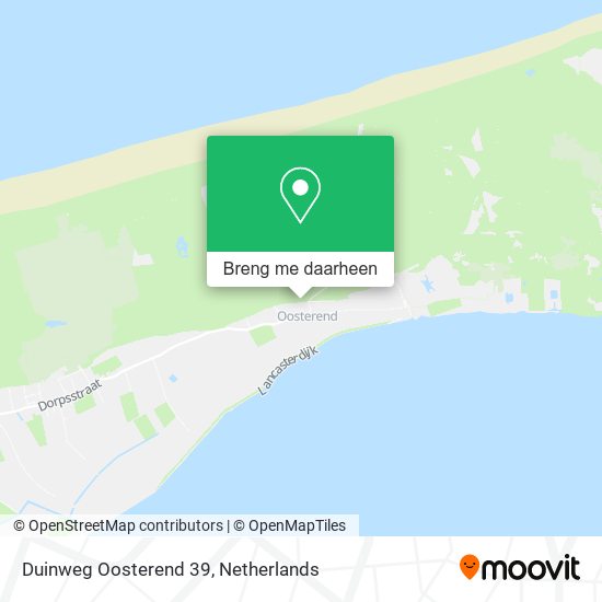 Duinweg Oosterend 39 kaart