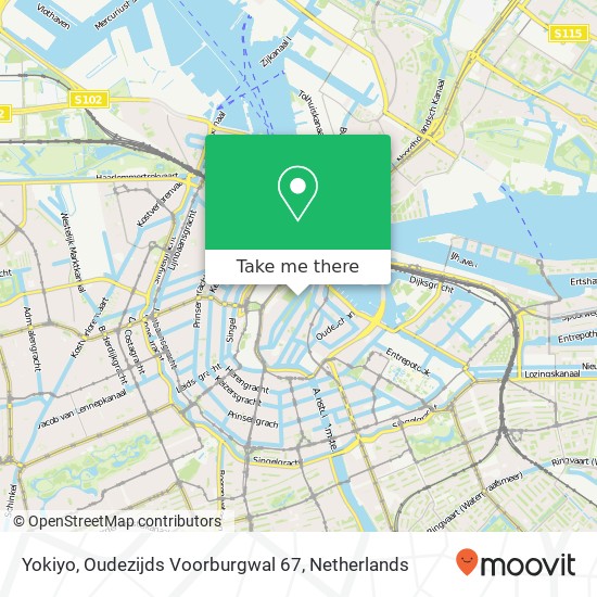 Yokiyo, Oudezijds Voorburgwal 67 kaart