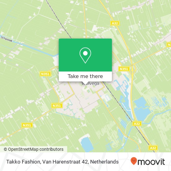 Takko Fashion, Van Harenstraat 42 kaart