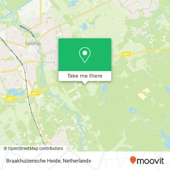 Braakhuizensche Heide kaart