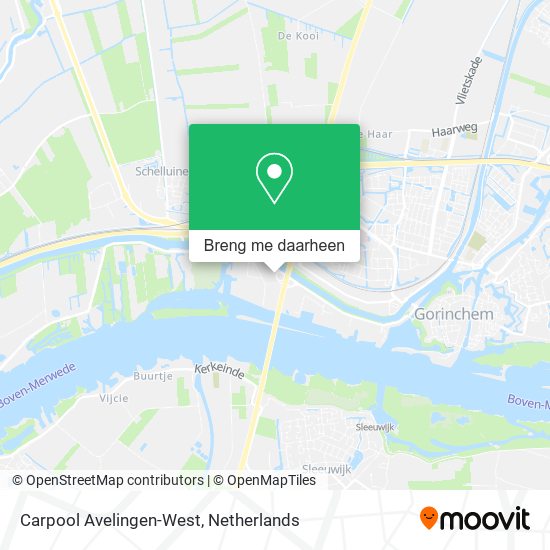 Carpool Avelingen-West kaart