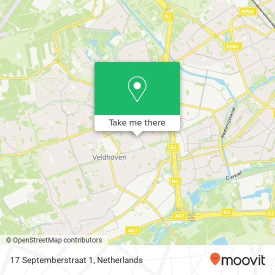 17 Septemberstraat 1, 5502 EM Veldhoven kaart