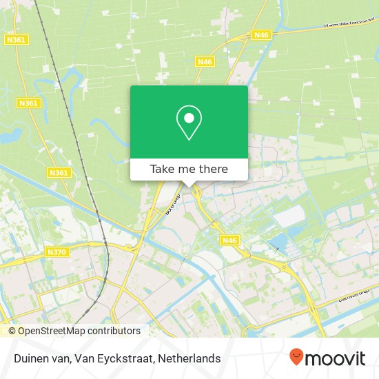 Duinen van, Van Eyckstraat kaart