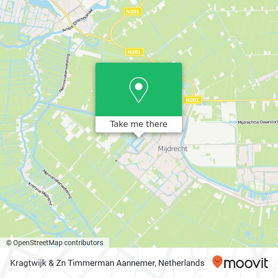 Kragtwijk & Zn Timmerman Aannemer kaart