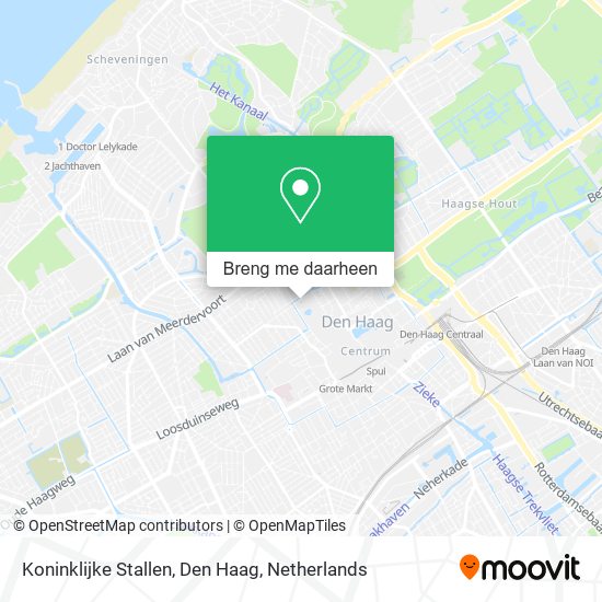 Koninklijke Stallen, Den Haag kaart