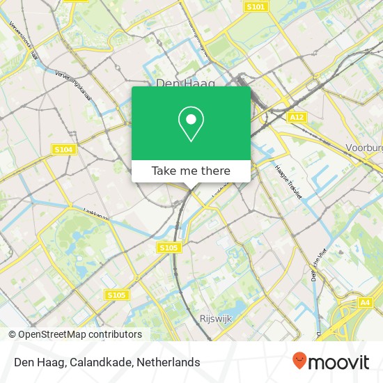 Den Haag, Calandkade kaart