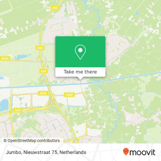 Jumbo, Nieuwstraat 75 kaart