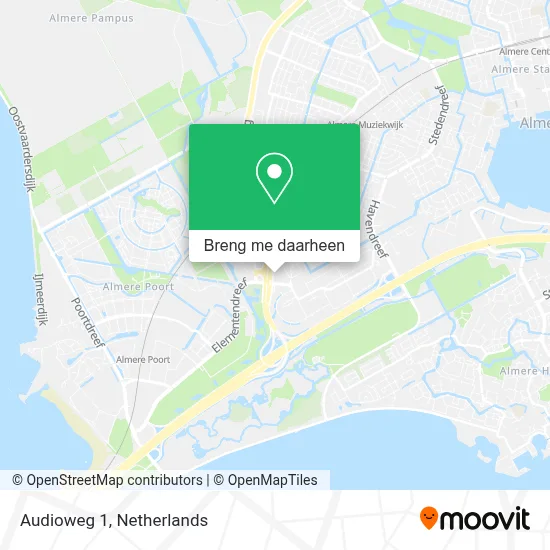 Audioweg 1 kaart