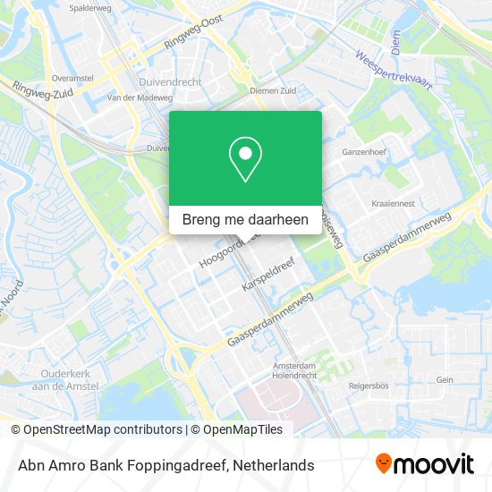 Abn Amro Bank Foppingadreef kaart