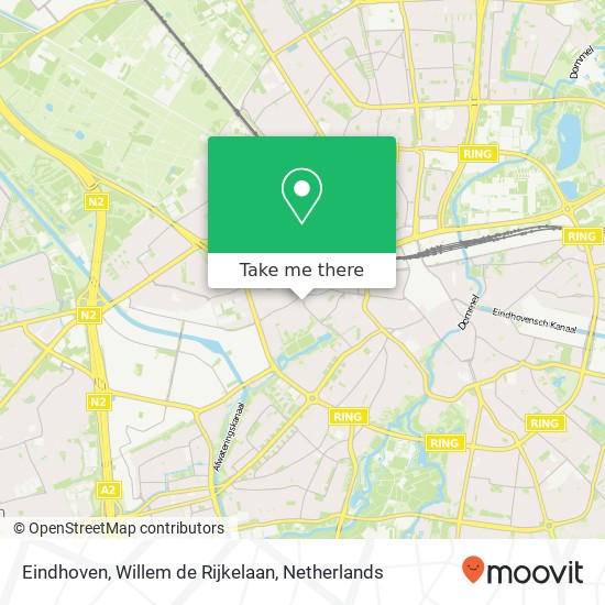Eindhoven, Willem de Rijkelaan kaart