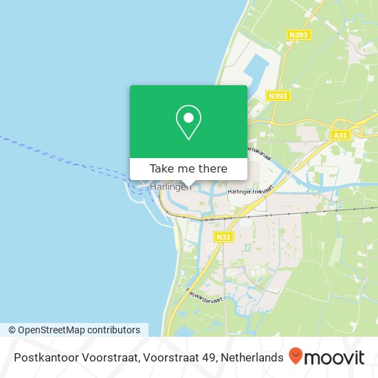 Postkantoor Voorstraat, Voorstraat 49 kaart