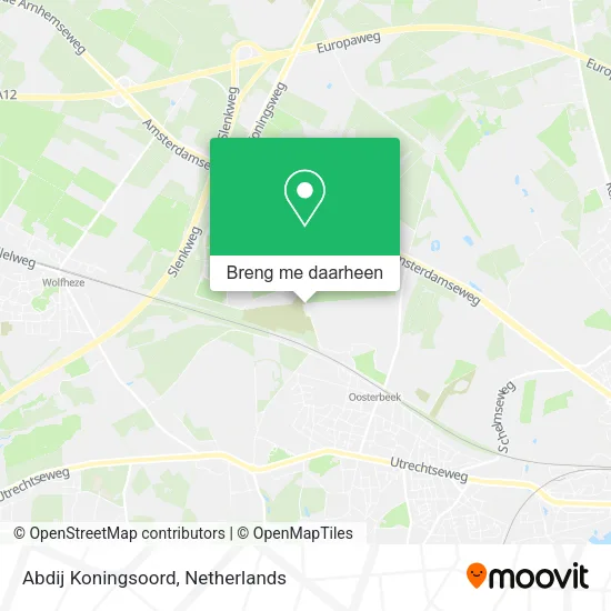 Abdij Koningsoord kaart