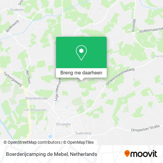 Boerderijcamping de Mebel kaart